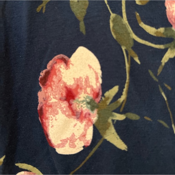 Isabel Maternity Navy Floral Dress - Picture 2 of 3